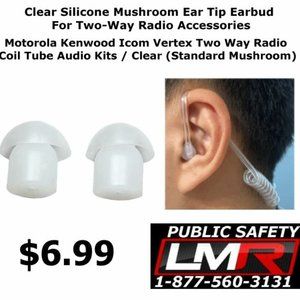 Clear silicone mushroom ear tip